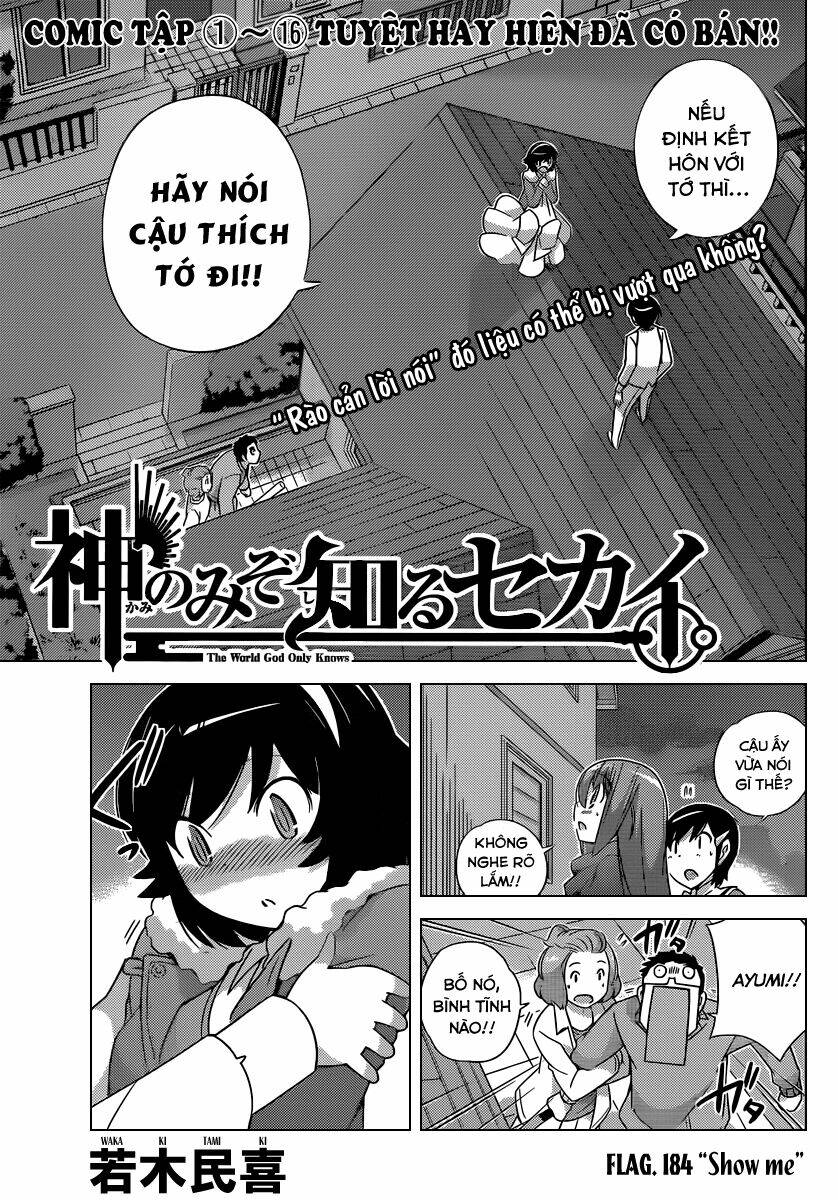 The World God Only Knows - Kami nomi zo Shiru Sekai Chapter 184 - Trang 2